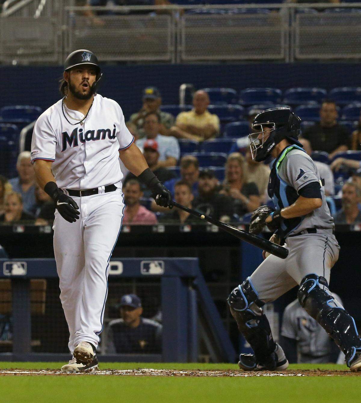 Jorge Alfaro has just seven hits in May after a promising start to the 2019 season.