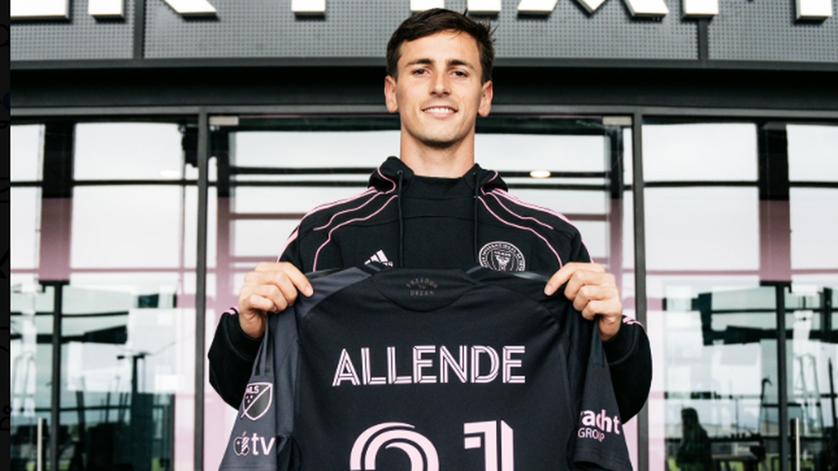 Argentine winger Tadeo Allende, who recently signed with Inter Miami on loan from Celta de Vigo, scored his first goal for Miami in a 3-1 win over San Miguelito in Panama City Feb. 2, 2005.