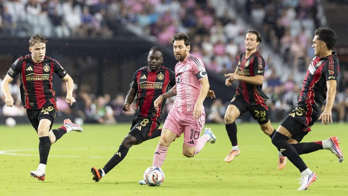 El Inter Miami de Leo Messi resbala en la lluvia y se le escapa un partido en casa que debió ganar