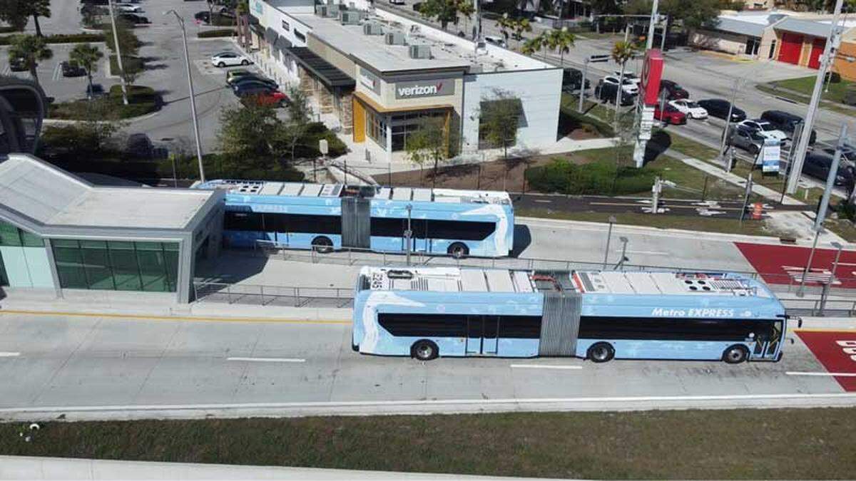 Metro Express contará con un carril exclusivo durante 20 millas alo largo de la US-1 desde Dadeland South hasta Florida City.