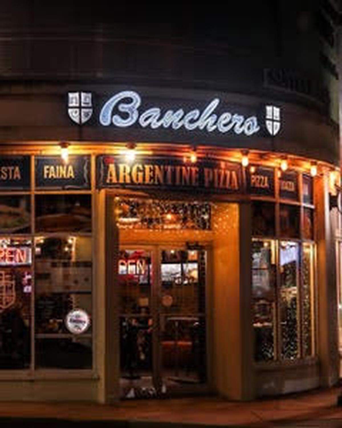 Banchero, pizzería tradicional argentina.