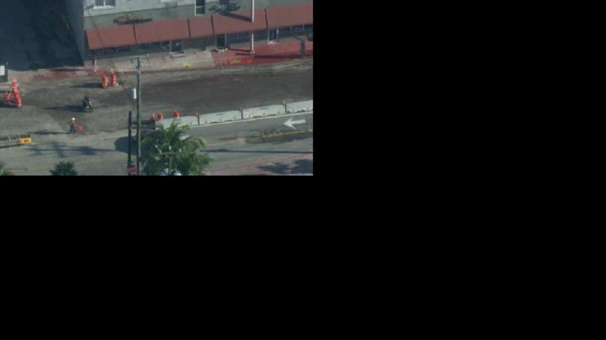 El área de la calle 17 y Alton Road se vio afectada el miércoles por la mañana debido a la rotura de una cañería.