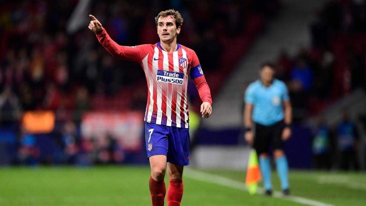Antoine Griezmann durante un partido con el Atlético de Madrid ante el Borussia Dortmund en la Liga de Campeones, el 6 de noviembre de 2018.