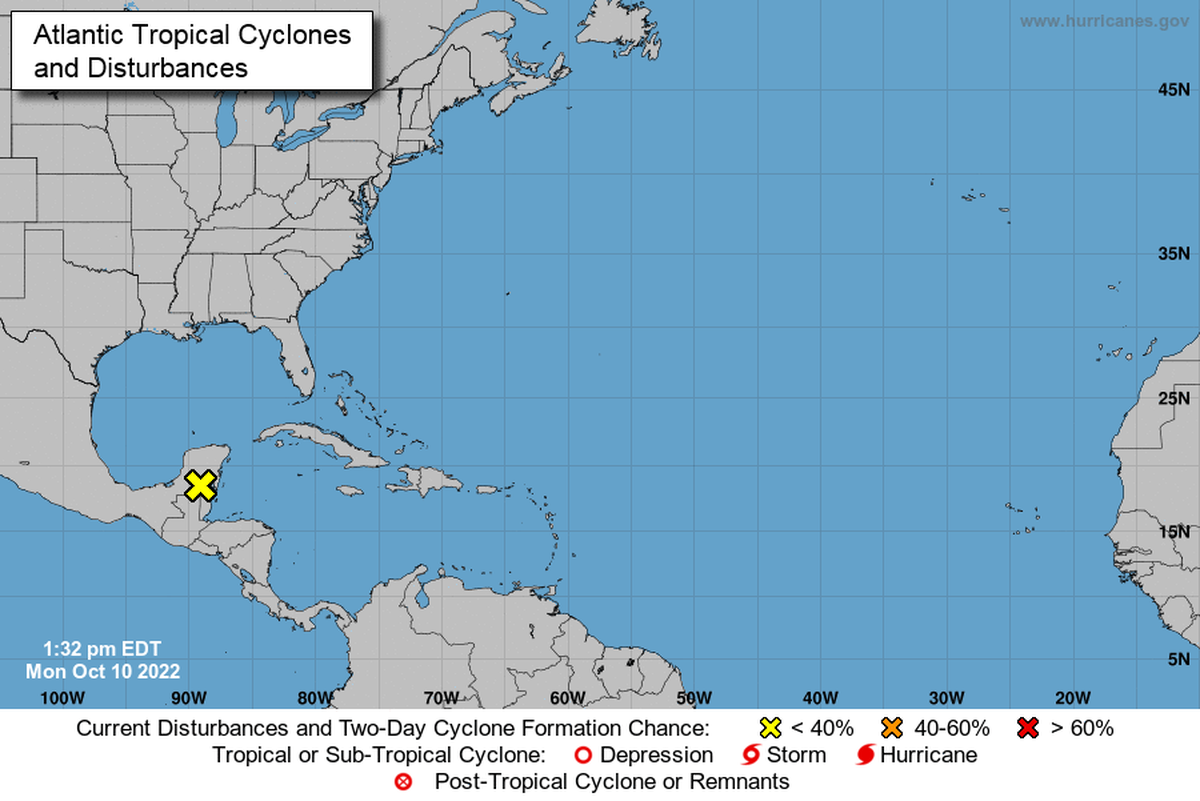 Se espera que arroje lluvias fuertes sobre algunas zonas del sur de México, Belice y Guatemala.