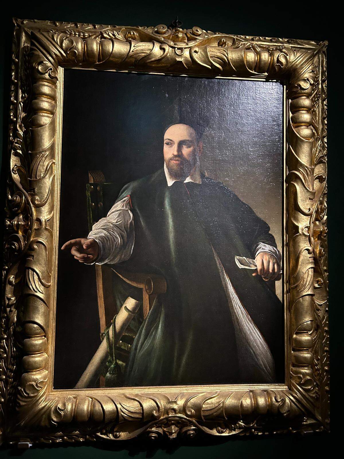 Retrato de Maffeo Barberini, obra de Caravaggio., propiedad de Federico Gandolf.