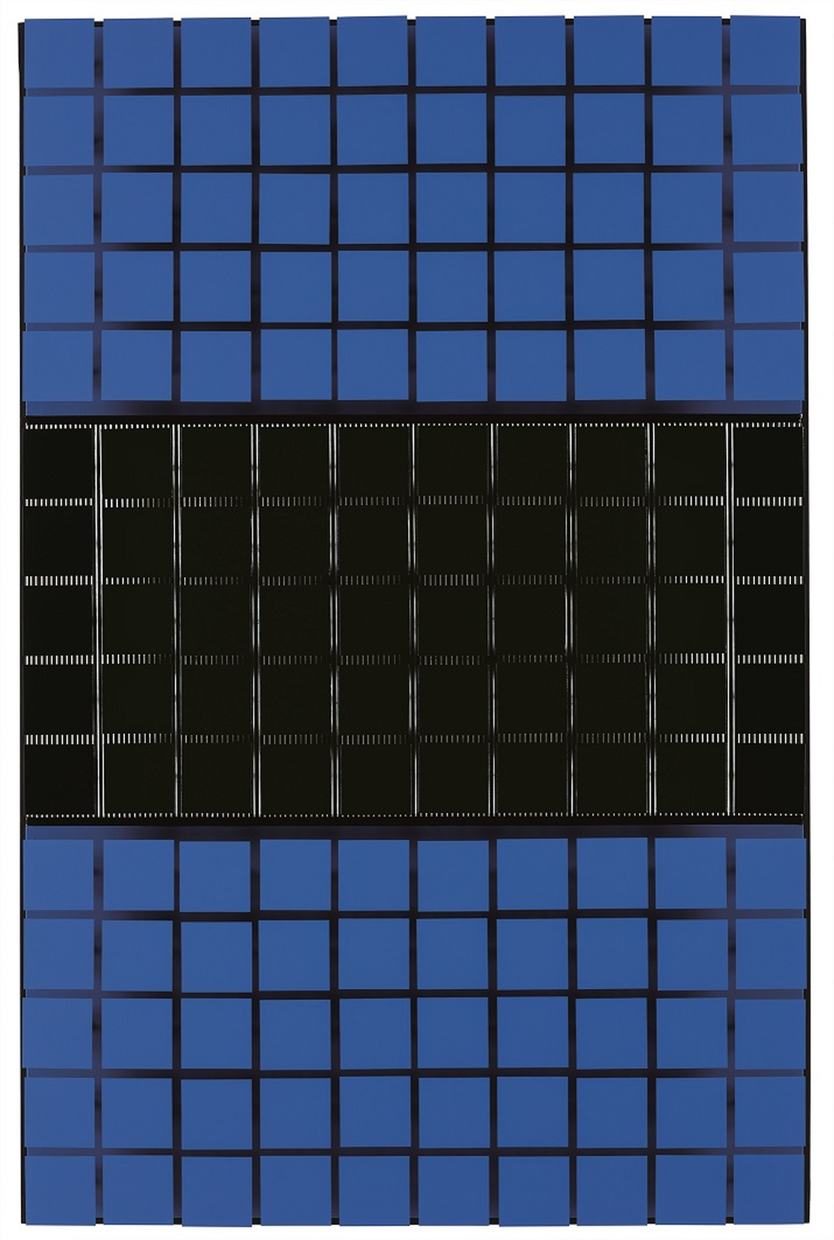“Cobalto negro central”, 1976, 142 X 93 X 15 cm.