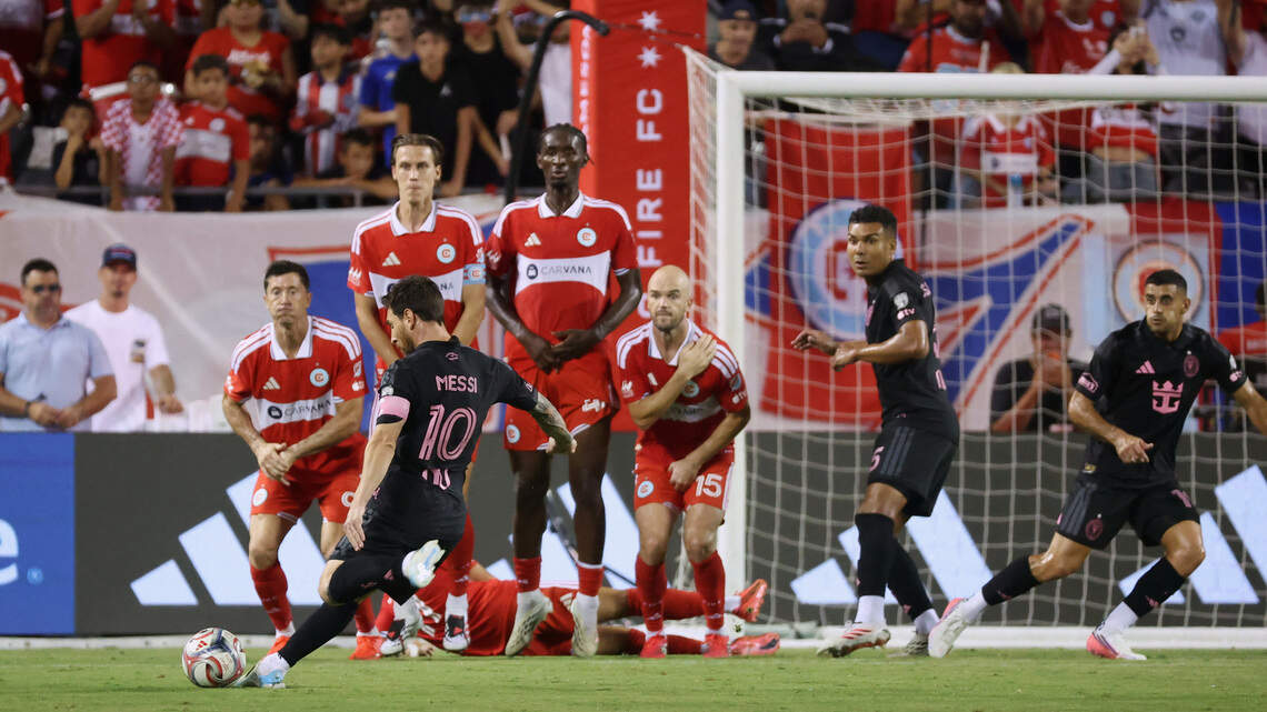 Messi asiste, Casemiro marca y el Inter Miami trae un buen resultado de su viaje a Chicago