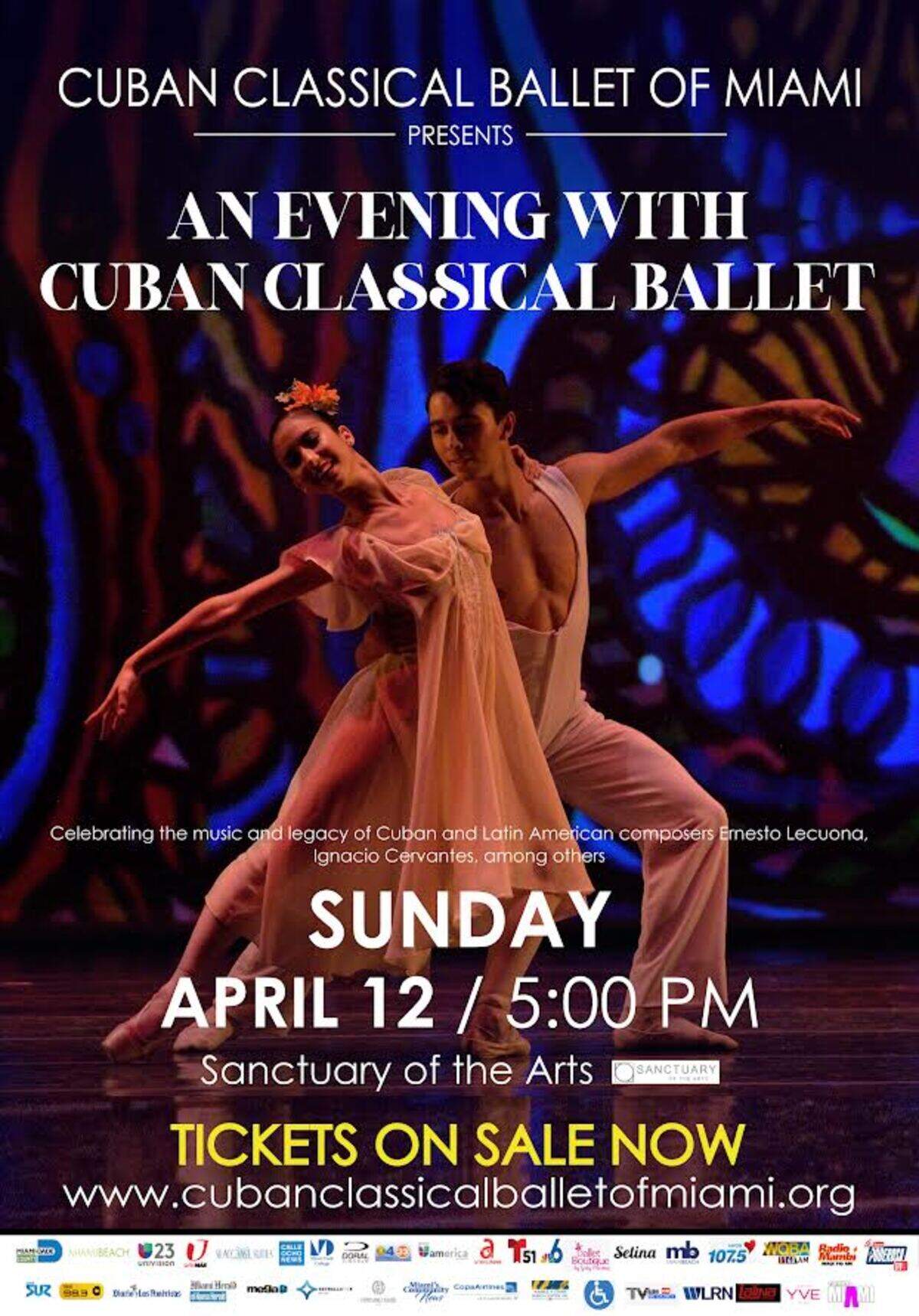 Una noche con el Cuban Classical Ballet of Miami en Sanctuary of the Arts, Coral Gables.
