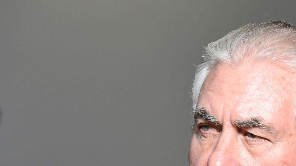 El secretario de Estado de EEUU, Rex Tillerson, asiste a una reunión en la sede de la Unión Europea en Bruselas, el 25 de mayo de 2017. 