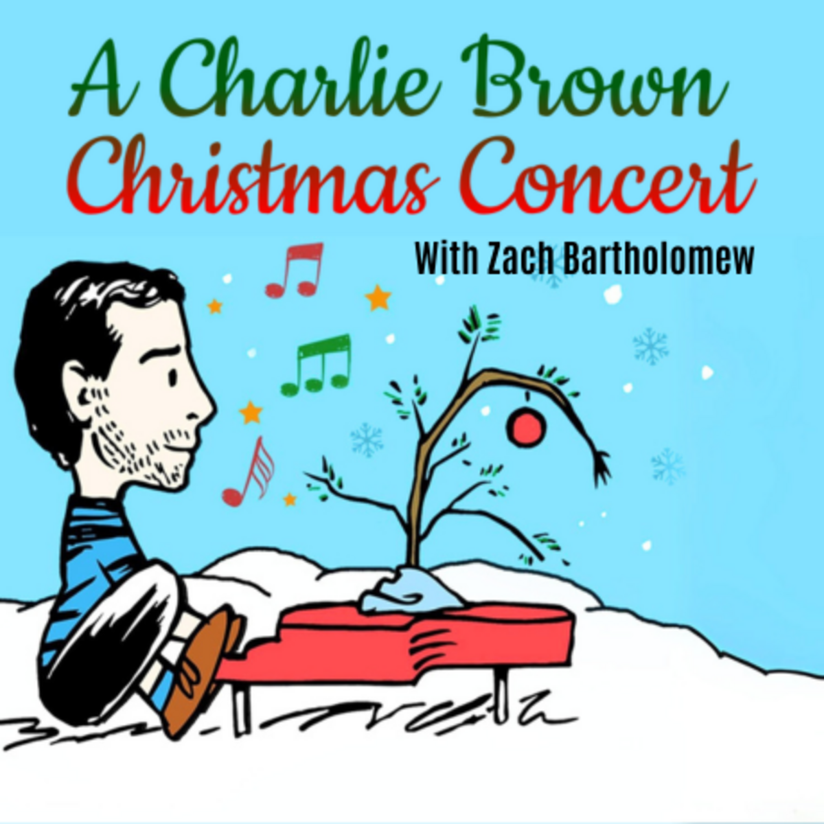 Un concierto navideño de Charlie Brown en el Dennis C. Moss Cultural Arts Center.