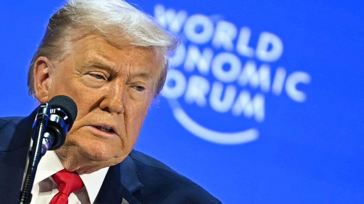 El presidente de Estados Unidos, Donald Trump, pronuncia un discurso especial durante la reunión anual del Foro Económico Mundial (WEF) en Davos, el 21 de enero de 2026. El Foro Económico Mundial se celebra en Davos del 19 al 23 de enero de 2026.