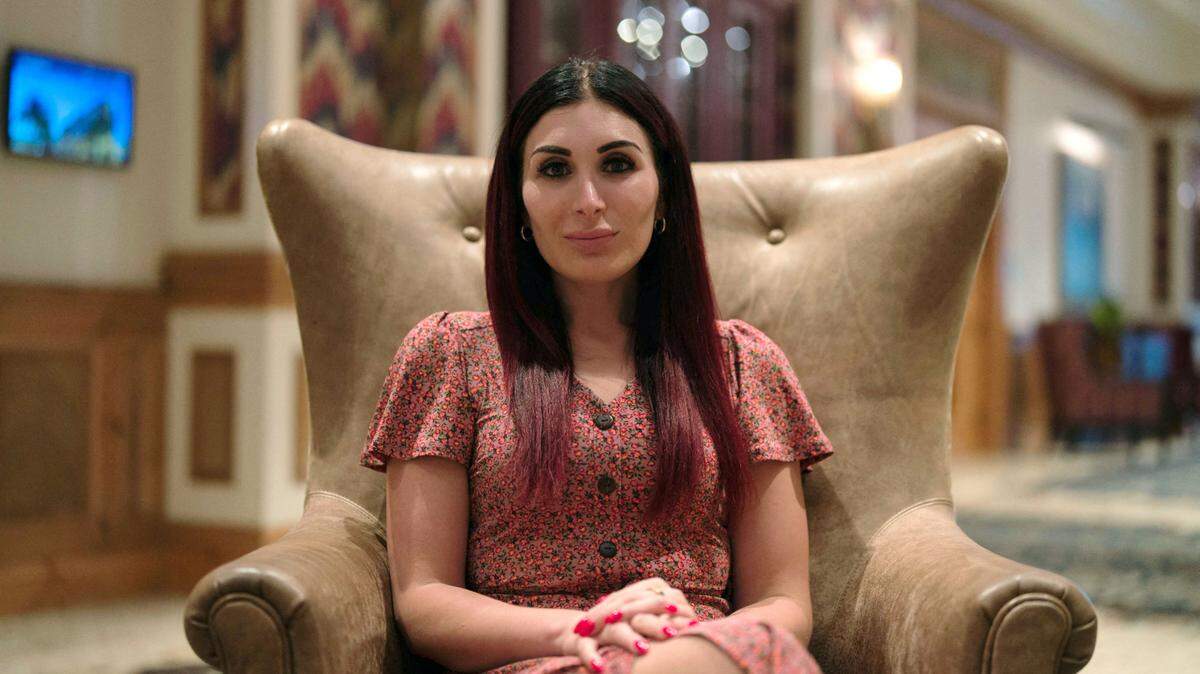 Foto de archivo del 16 de septiembre de 2023 muestra a Laura Loomer fotografiada en The Villages, Florida, EE. UU.