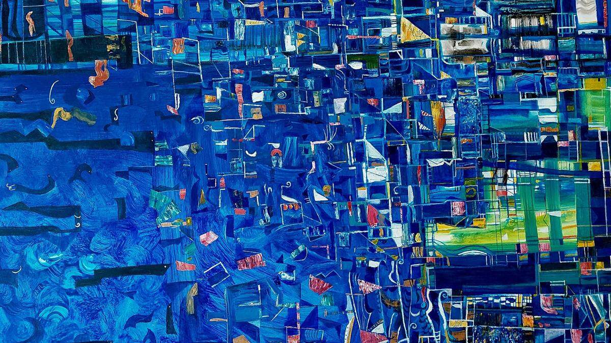 ”Untitled”, de Esteban Leyva. Medio Mixto sobre lienzo.