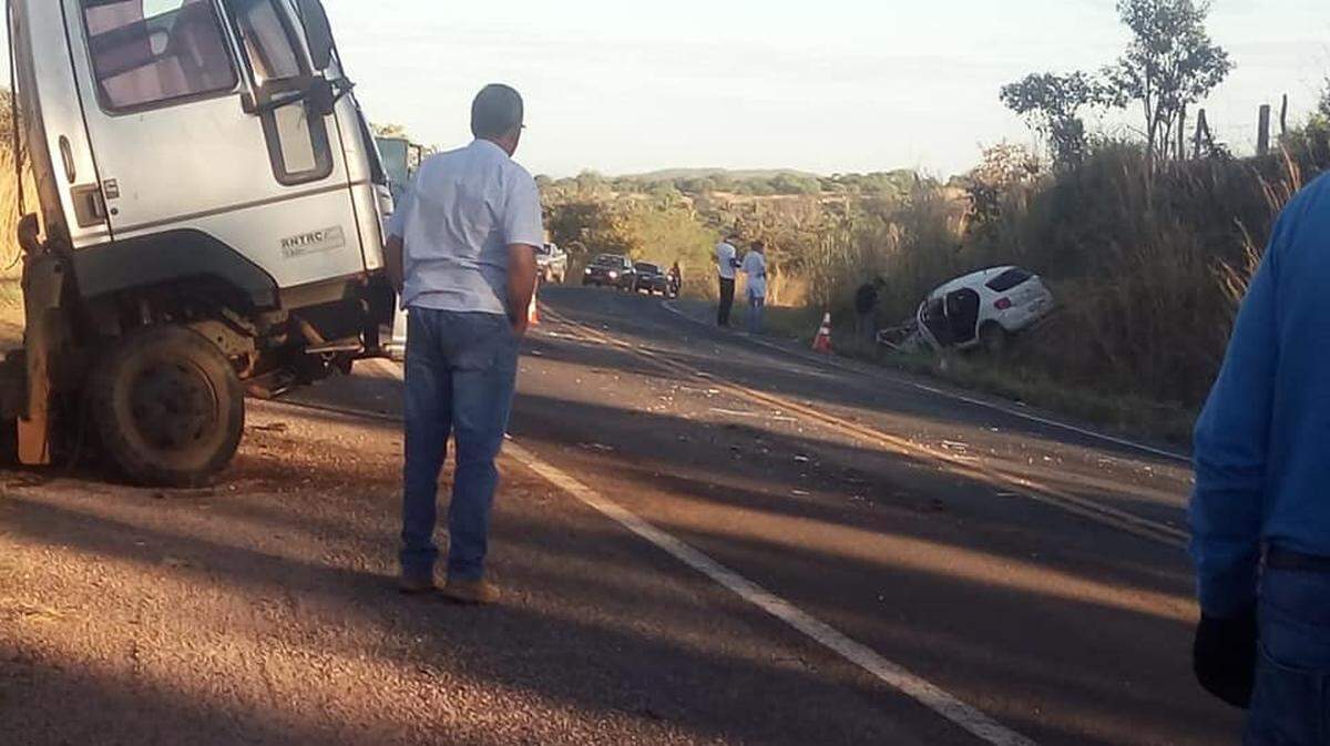 Escena del accidente automovilístico donde perdió la vida al médico cubano Luis Alberto Martínez Vila.