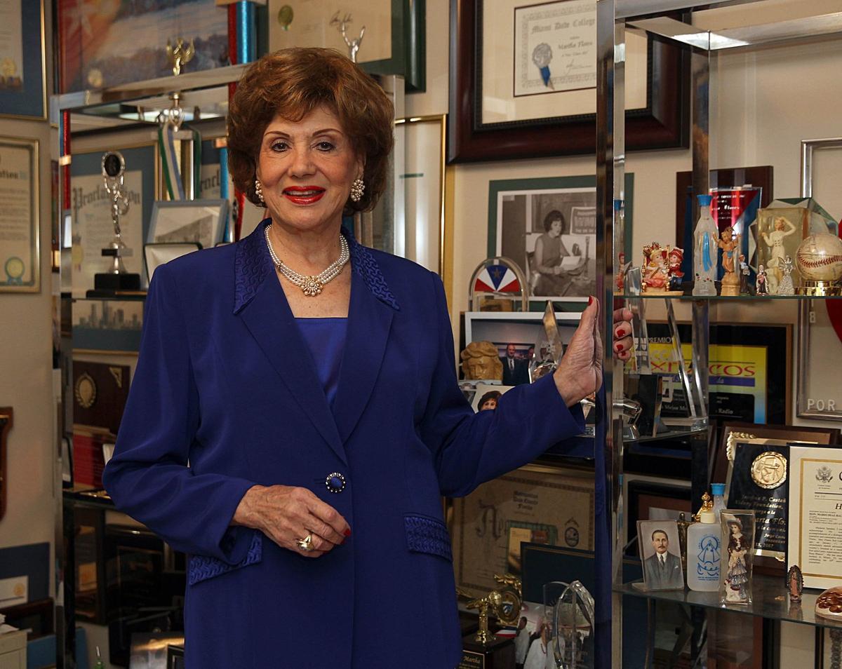 TV-Radio personality Martha Flores, posed at home in Miami on Saturday, January 4, 2014.