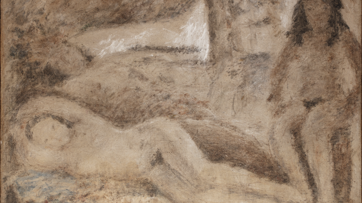 ‘La maja criolla’, 1939, de Armando Reverón (1889-1954), óleo sobre arpillera (burlap), 52 3/4 x 69 1/4 pulgadas.