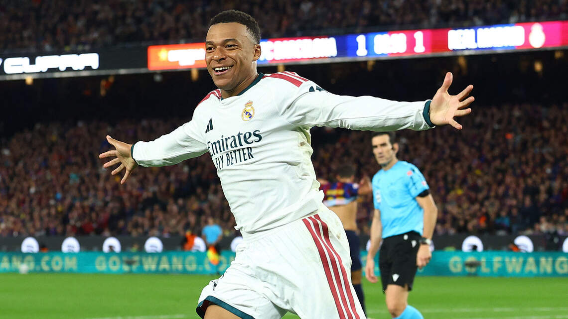 Mbappé sentencia y el Real Madrid pone al rojo vivo la liga con su triunfo ante Barcelona
