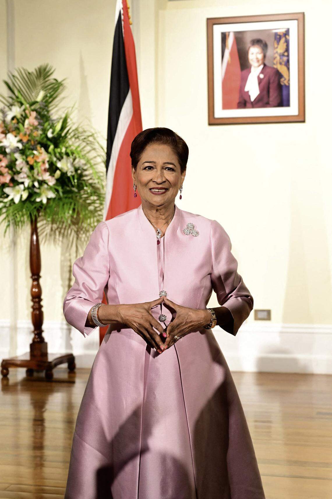 La primera ministra de Trinidad y Tobago, Kamla Persad-Bissessar.