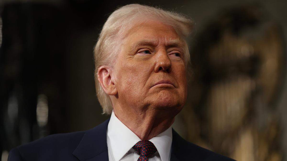 El presidente de Estados Unidos, Donald Trump, se dirige a una sesión conjunta del Congreso en el Capitolio de EE. UU. el 4 de marzo de 2025 en Washington, DC.