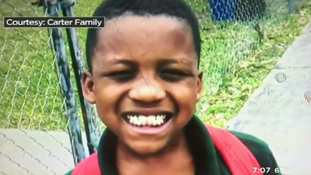 King Carter, el niño que perdió la vida tras ser baleado. 