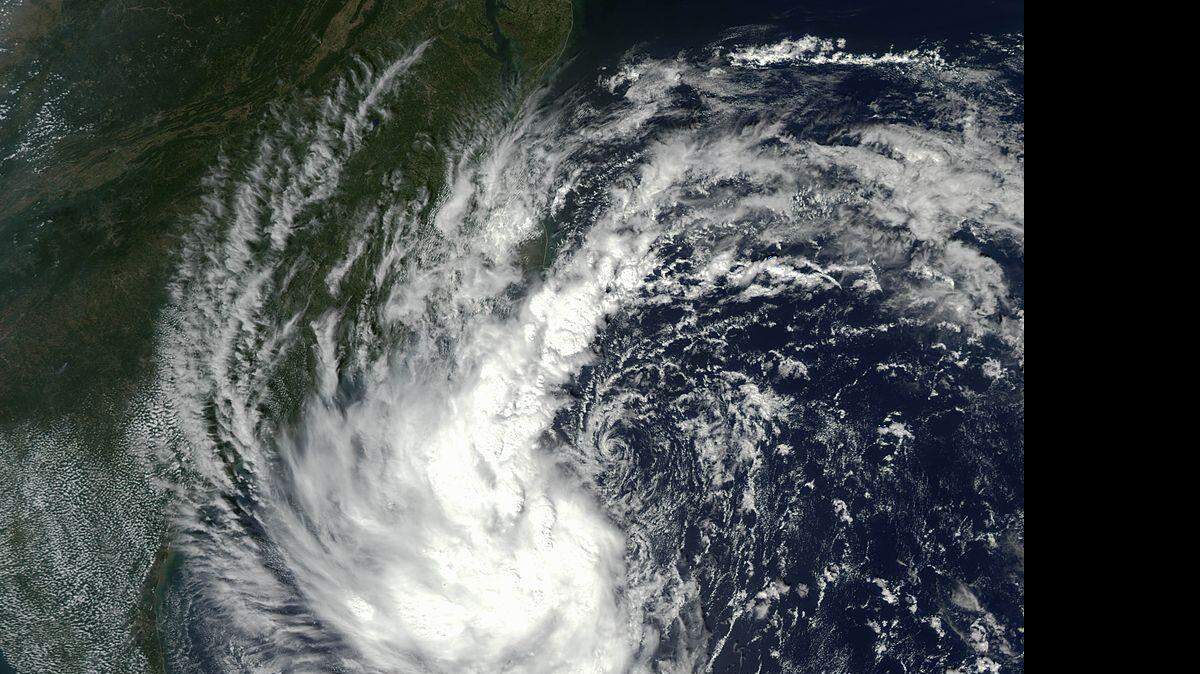 Imagen de la Nasa del huracán Gustavo del septiembre 9 de 2002. 