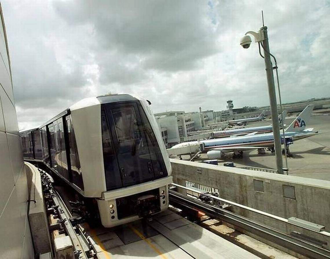 Skytrain at the Miami airport.