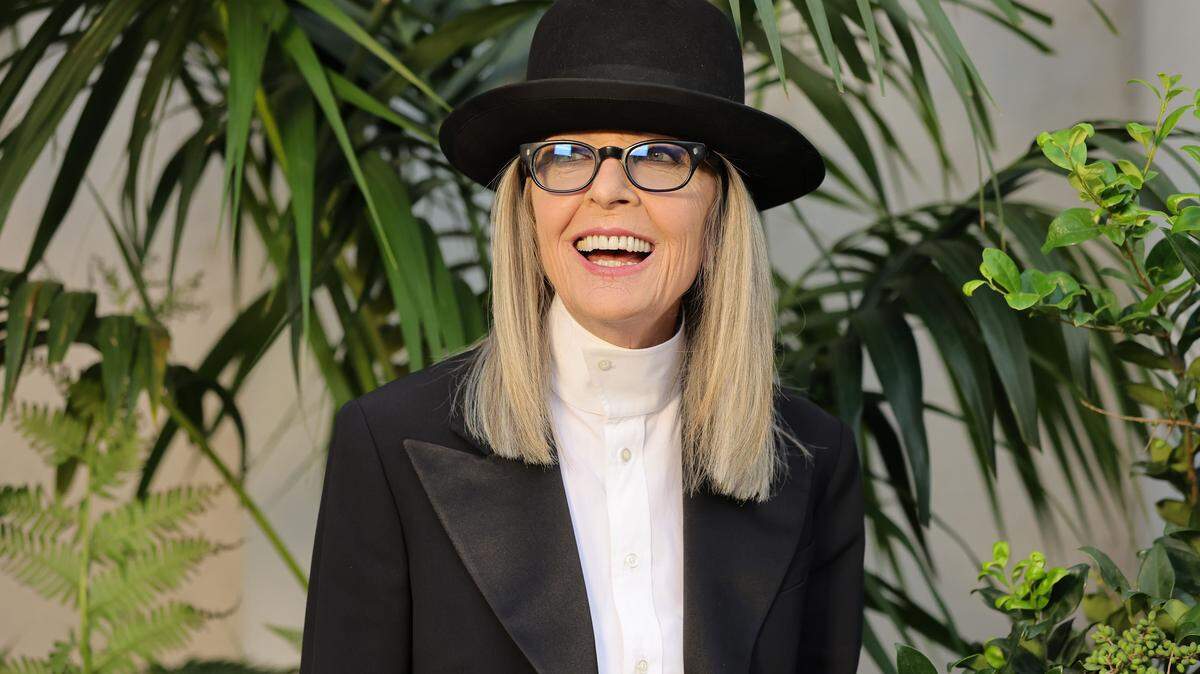 SAN MARINO, CALIFORNIA - OCTOBER 13: Diane Keaton attends the Ralph Lauren SS23 Runway Show at The Huntington Library, Art Collections, and Botanical Gardens on October 13, 2022 in San Marino, California. (Photo by Amy Sussman/Getty Images)