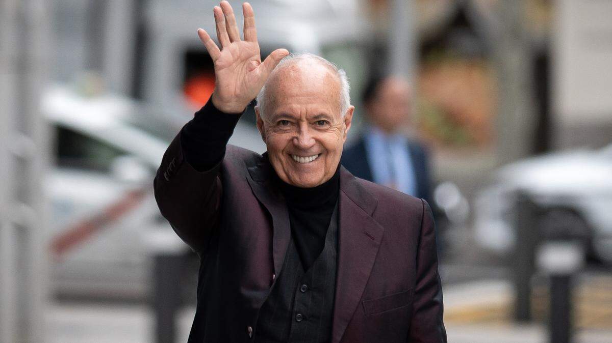 El productor televisivo, José Luis Moreno, a su llegada a la Audiencia Nacional este lunes para declarar ante el juez Ismael Moreno

