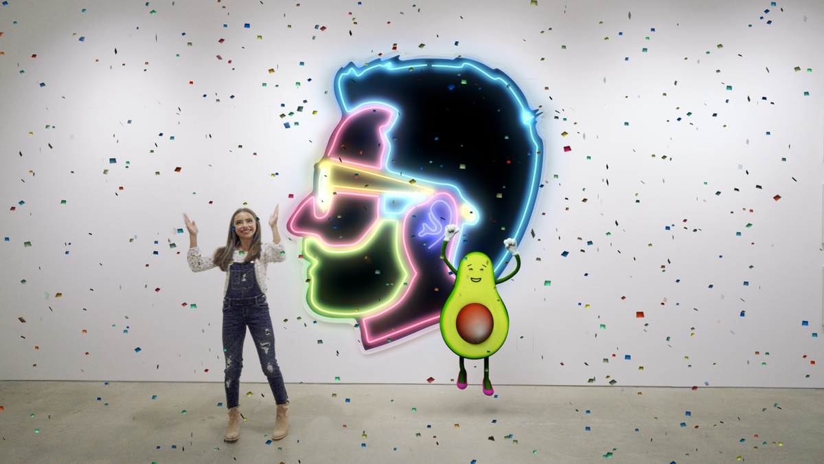 'Self-Portrait (Dancing Avocado)', 2019, de Alex Israel.