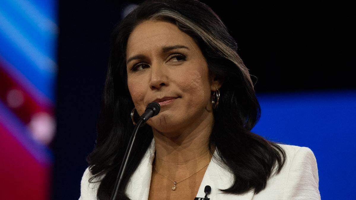 La ex candidata presidencial demócrata Tulsi Gabbard habla en CPAC el 4 de marzo de 2023.