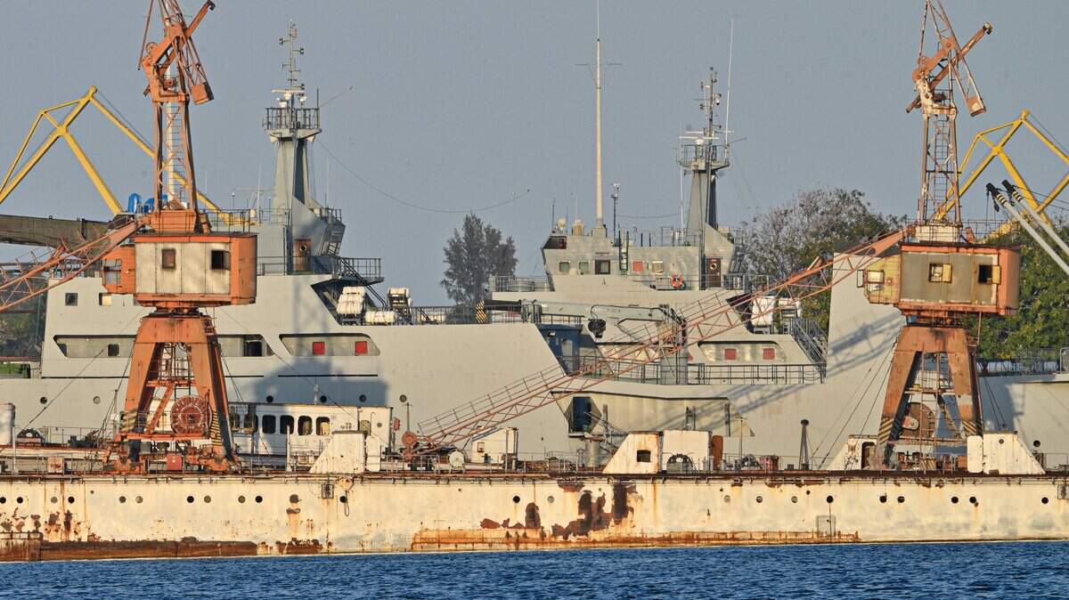 Cuban coast guard ships docked at the port of Havana on February 25, 2026. Cuba's coast guard said on February 25, 2026, it shot dead four people and wounded six others traveling in a US-registered speedboat during an exchange of fire near Cuba's shores that came amid heightened tensions with Washington. (Photo by Adalberto ROQUE / AFP via Getty Images)