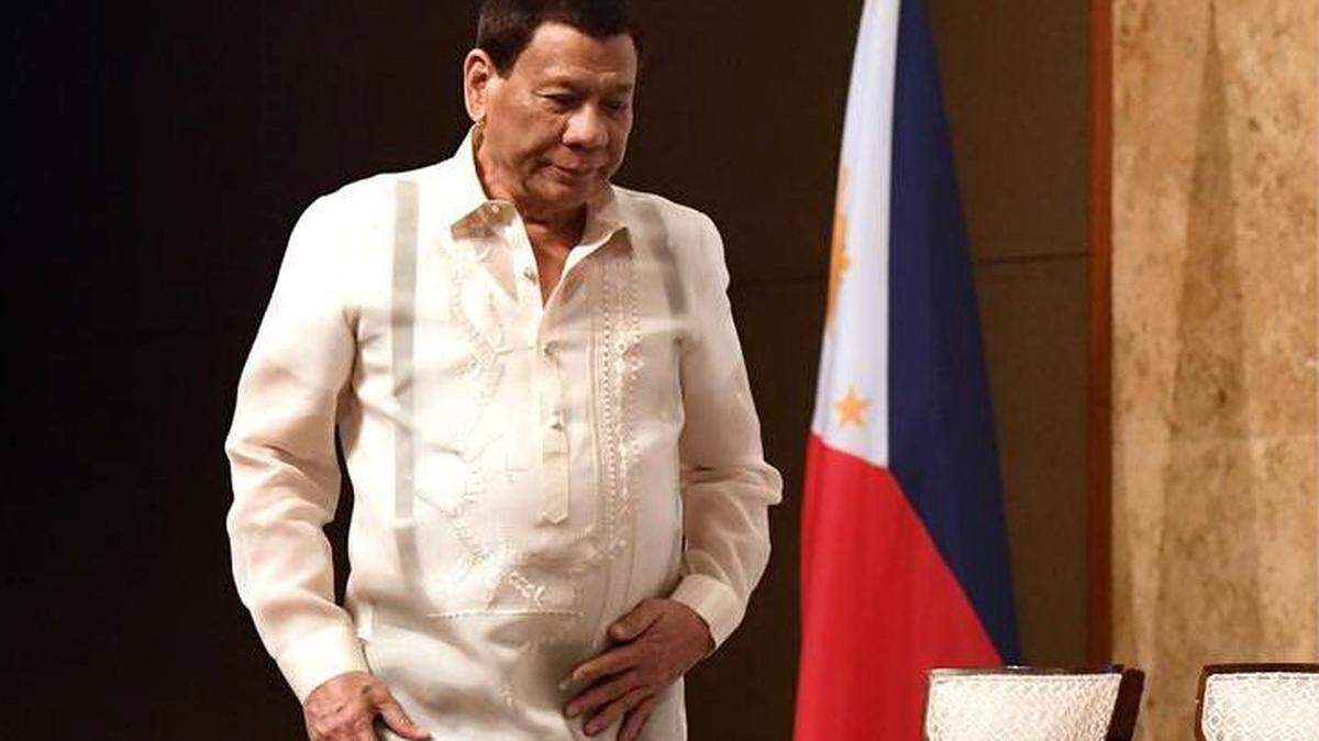 El presidente filipino, Rodrigo Duterte, durante una visita a  Seúl (Corea del Sur), el 5 de junio de 2018.