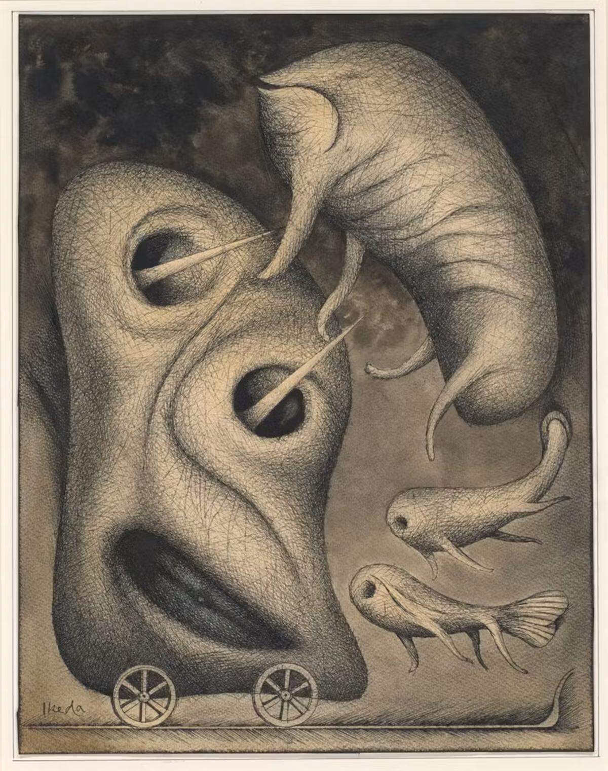 ‘Familia’, de Tatsuo Ikeda, otra de las obras expuestas en la muestra del Pompidou.