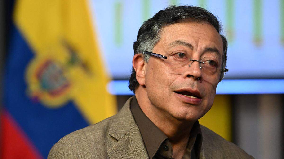 Colombia's President Gustavo Petro speaks during an interview with AFP at the Casa de Narino Presidential Palace in Bogota on June 4, 2026. "The United States' 'allies' in Colombia are 'genocidal' and 'drug traffickers,'" Colombian President Gustavo Petro told AFP on May 4, following President Donald Trump's endorsement of the far-right candidate in the runoff election. (Photo by Raul ARBOLEDA / AFP via Getty Images)