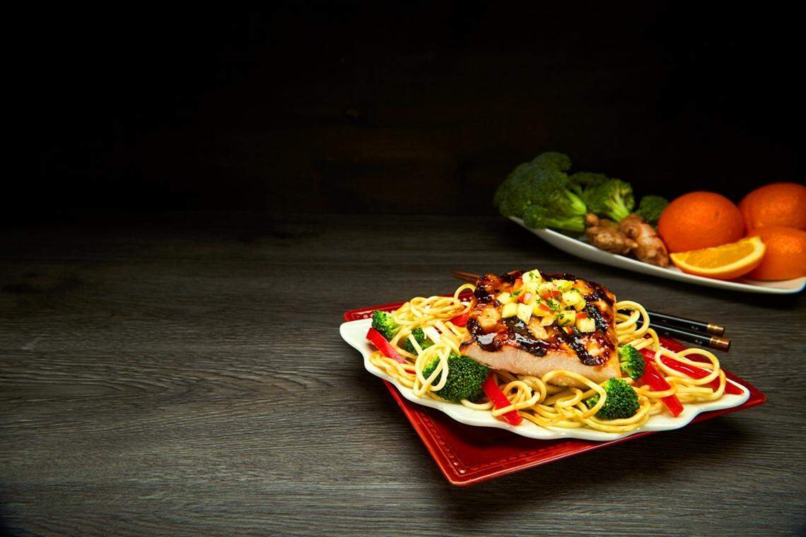 El Mahi a la naranja con jengibre.