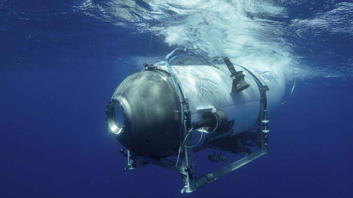 WASHINGTON D. C., 23 de junio de 2023 (Xinhua) – Esta foto de archivo difundida por OceanGate Expeditions muestra el sumergible Titán.