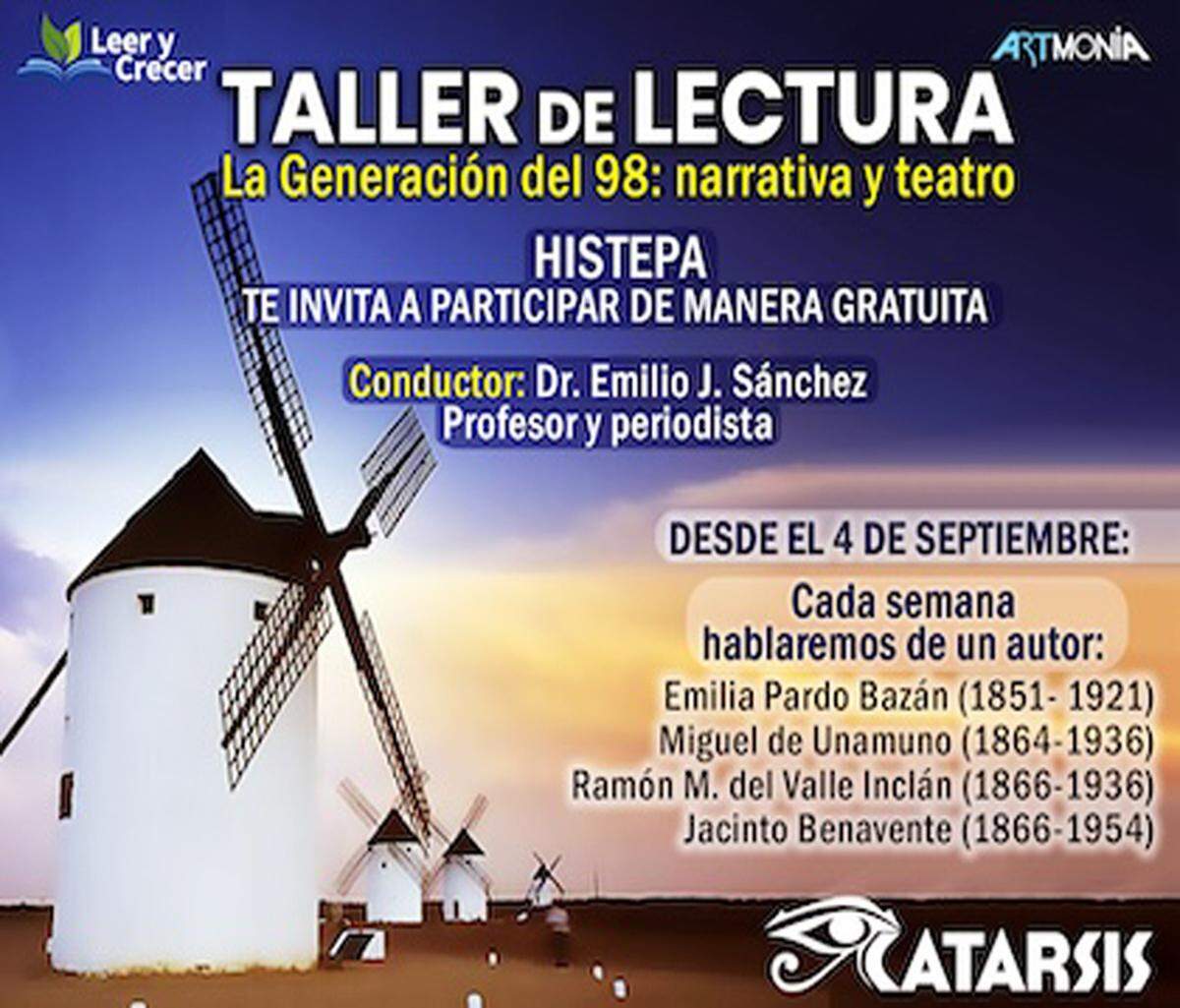 El Círculo Leer y Crecer:&nbsp;“La Generación del 98: narrativa y teatro”.
