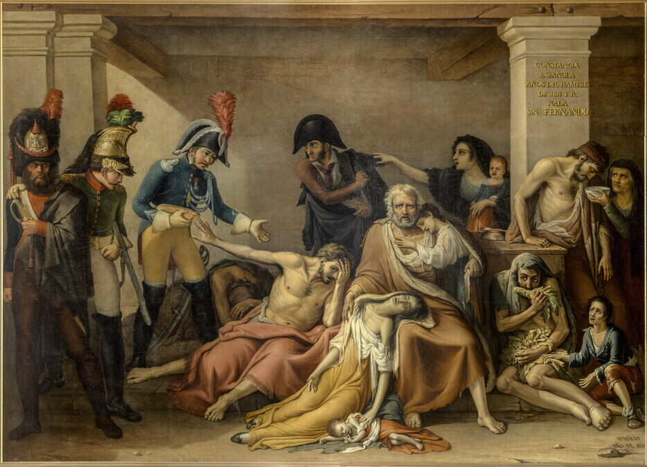 ‘El año del hambre de Madrid’, de José Aparicio e Inglada 1818. Óleo sobre lienzo Madrid, Museo Nacional del Prado. Exposición: ‘El cuadro del hambre’.
