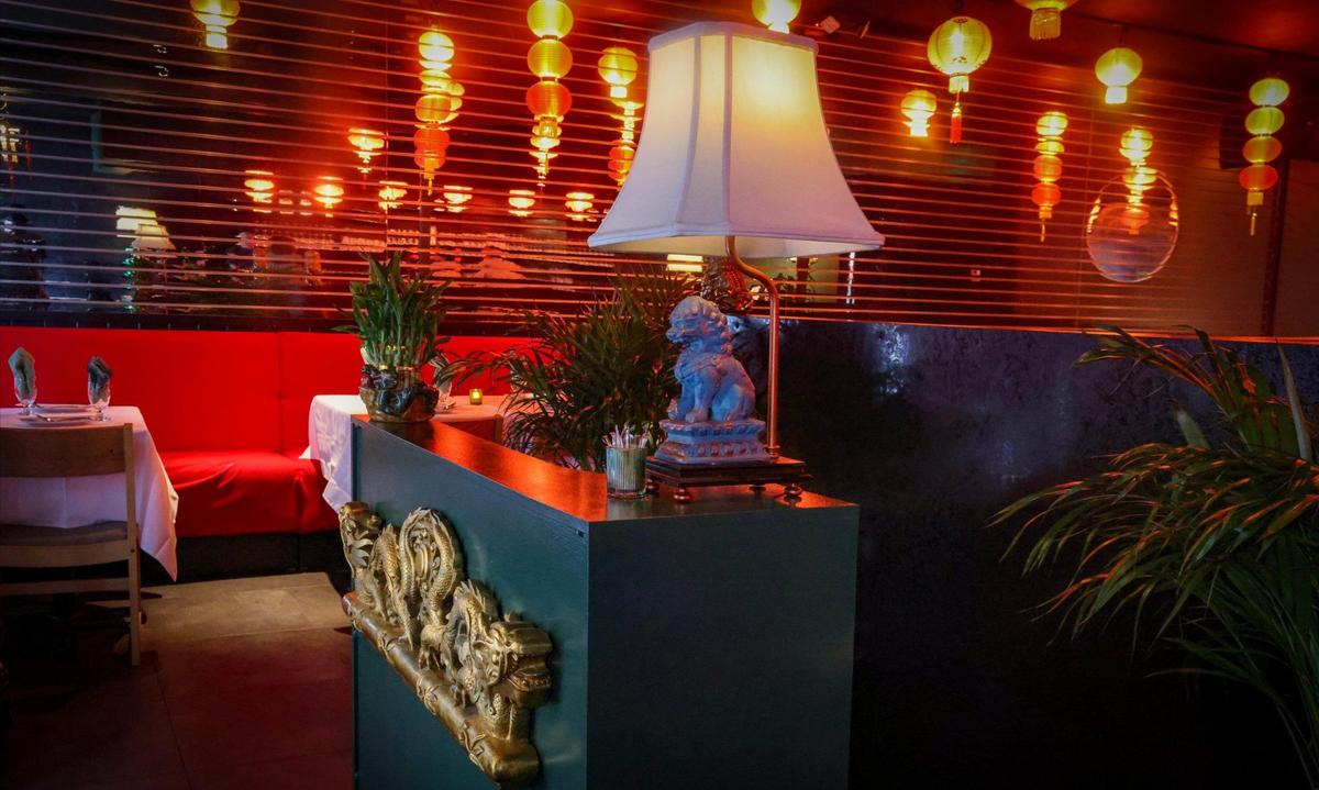 El interior de Double Luck, un nuevo restaurante chino en Miami de los creadores de Tam Tam.