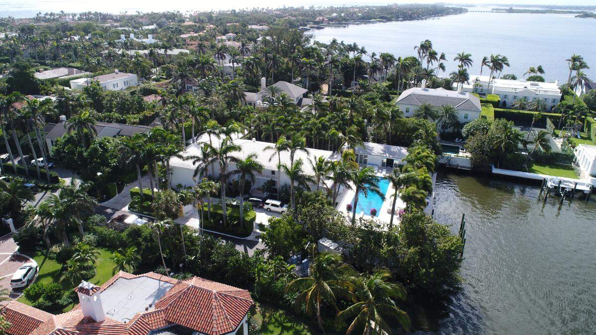 La mansión en Palm Beach del agresor sexual Jeffrey Epstein.