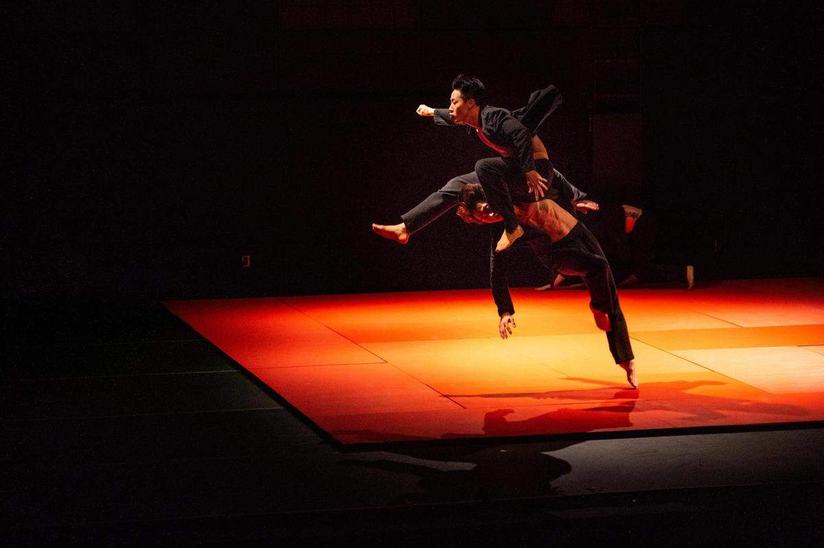 Doh Yun Seung (arriba) y Na Ji Hun (abajo) en “Judo”, de Soon-ho Park.