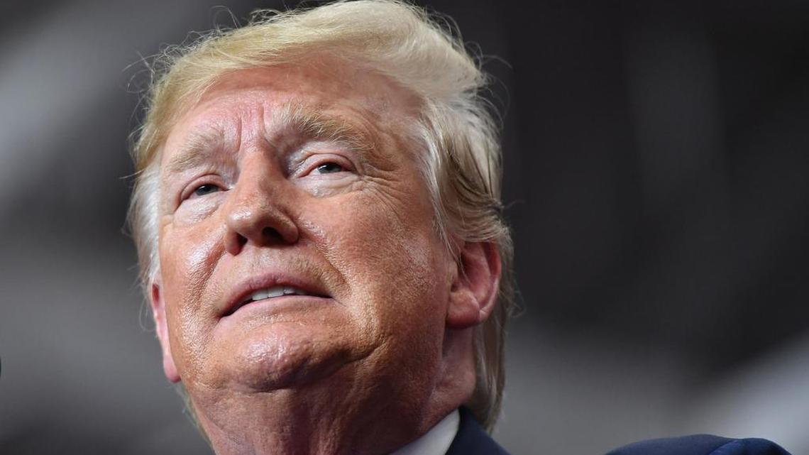 President Donald Trump speaks during a rally at the Monroe Civic Center in Monroe, Louisiana, on Nov. 6, 2019. He will hold a rally in Sunrise, Florida, on Tuesday, Nov. 26.