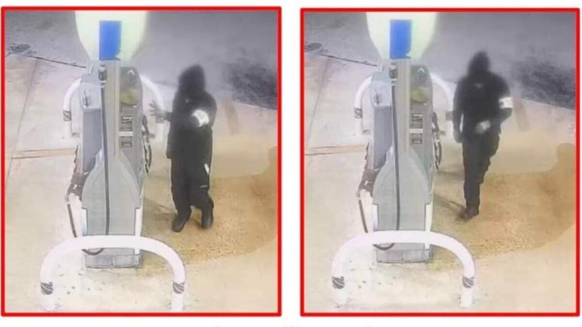 Policía de Miami-Dade pide ayuda para identificar a un hombre que prendió fuego a un surtidor de gasolina