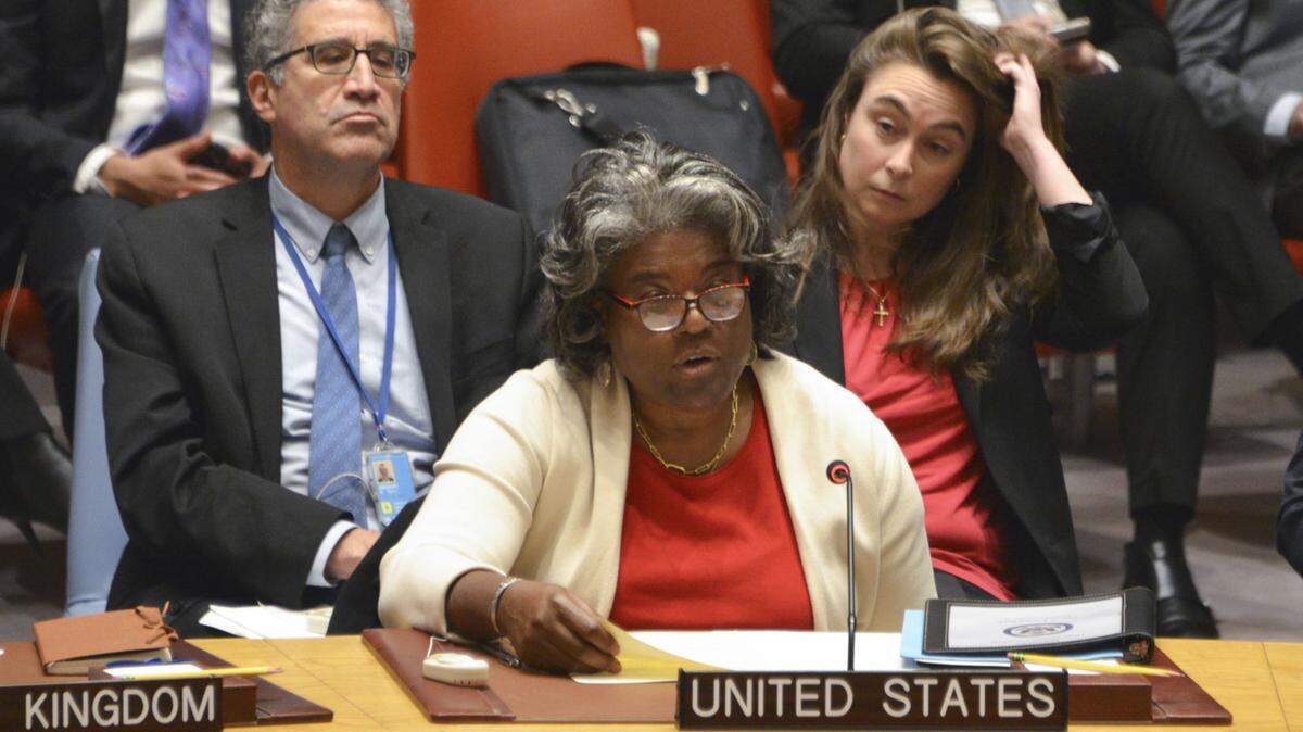 Foto de archivo.  La embajadora de Estados Unidos ante Naciones Unidas, Linda Thomas-Greenfield, reiteró este lunes su respaldo a la integridad territorial de Guyana y a su actual frontera con Venezuela, pero negó que haya planes de establecer una base militar estadounidense en el país.