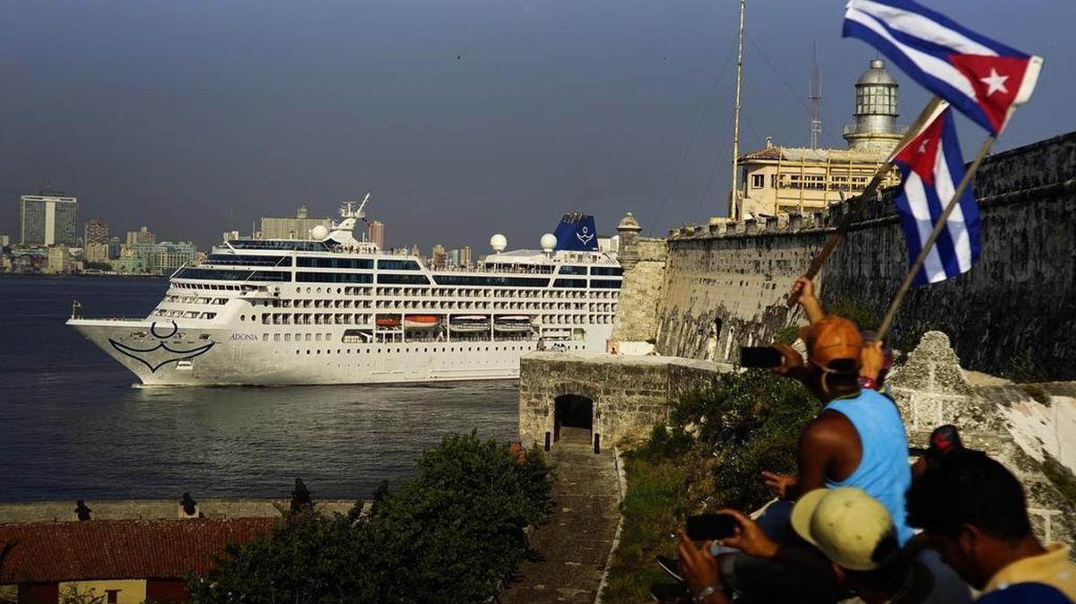 Vista del Empress of the Seas, de Royal Caribbean, un crucero estadounidense en La Habana, el miércoles el 5 de junio de 2019.