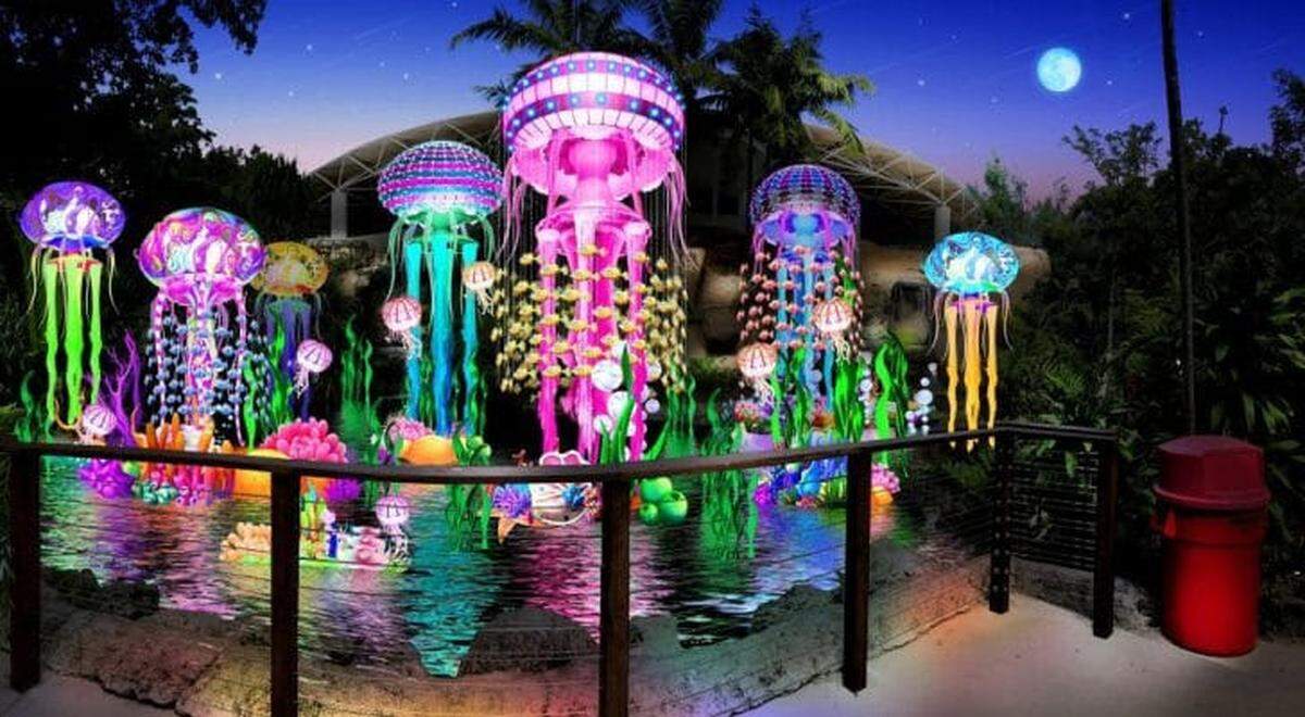 Luminosa: Festival de luces en Jungle Island.