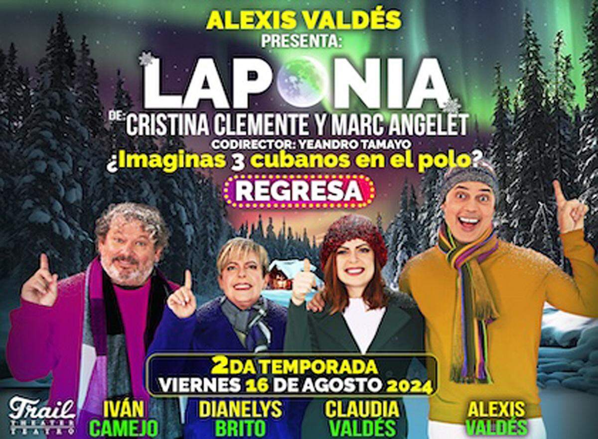 Comedia ‘La Ponia’, 3 cubanos en el polo, con Alexis Valdés en el Teatro Trail.