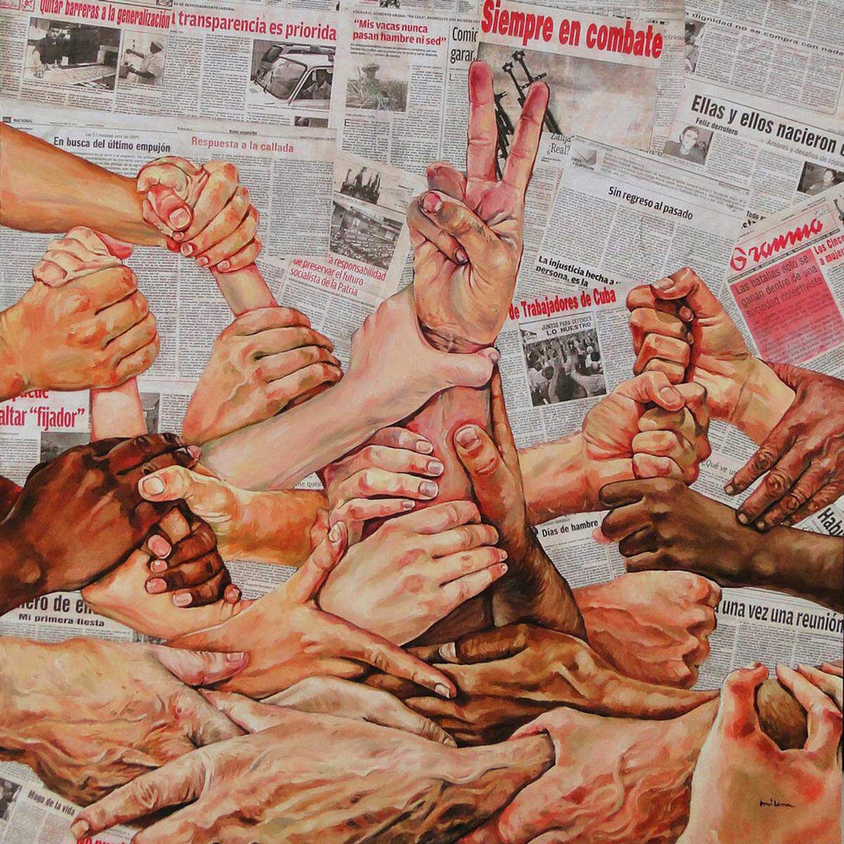 De la muestra Manos de la obra, de la artista cubano-americana Milena Martínez Pedrosa.