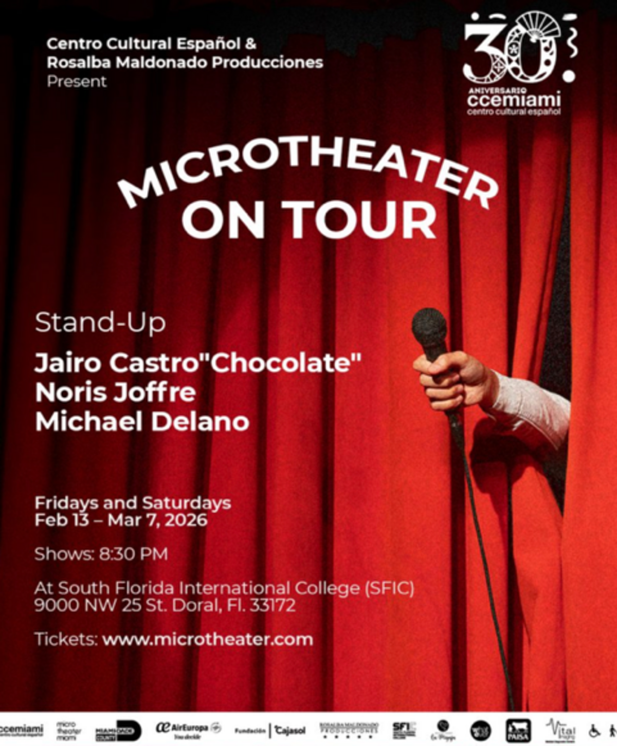 Nueva edición de “Microtheater: on Tour” dedicada al stand-up comedy.