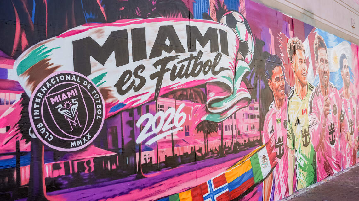 Inter Miami y Royal Caribbean celebran el mural “Miami es Fútbol” en el corazón de la Pequeña Habana